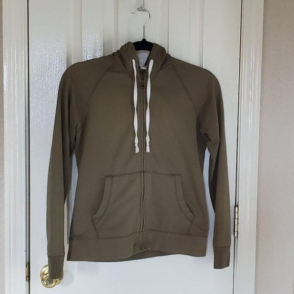 J. Crew Sweaters - J. Crew Army Green Zip Up Hoodie sz XS